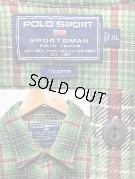 画像3: 90's POLO SPORT ヘビーネルシャツ “SPORTSMAN” (3)