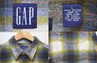 画像3: 90's OLD GAP オンブレチェック柄 フランネルシャツ (3)