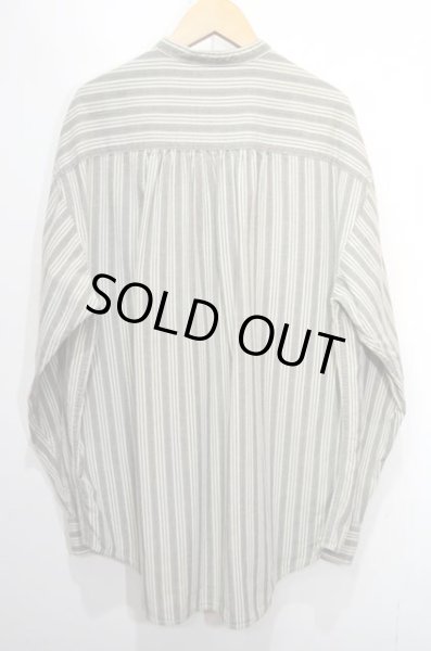 画像2: 90's DOCKERS マルチストライプ柄 バンドカラーシャツ (2)