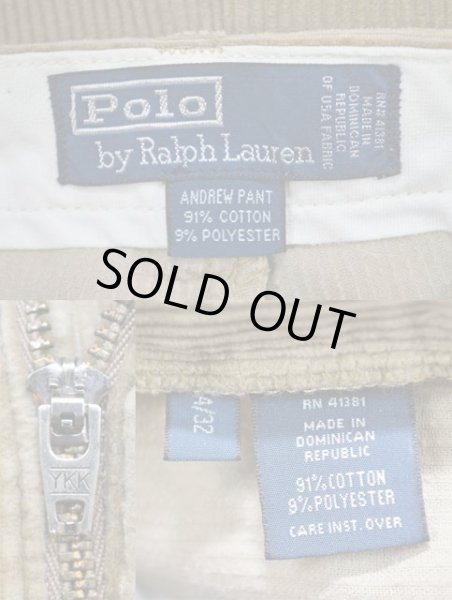画像3: Polo Ralph Lauren 太畝コーデュロイパンツ “KHAKI” (3)