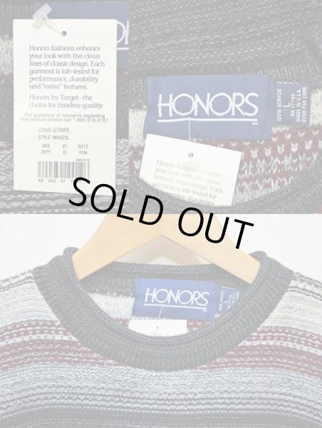 画像3: 90's HONORS ロールネック アクリルニット “MADE IN USA / DEADSTOCK” (3)