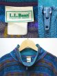 画像3: 90's L.L.BEAN 総柄 フルジップ フリースジャケット “MADE IN USA” (3)