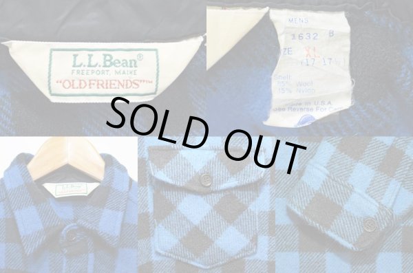 画像3: 80's L.L.Bean ウールシャツ “OLD FRIENDS / BLUE×BLACK” (3)
