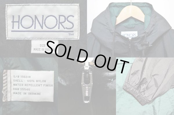 画像3: 90's HONORS バイカラー ナイロンアノラックパーカー (3)
