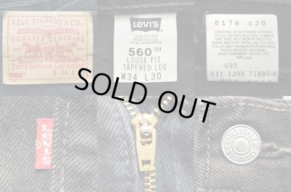 画像3: 90's Levi's 560 ブラックデニムパンツ “MADE IN USA” (3)