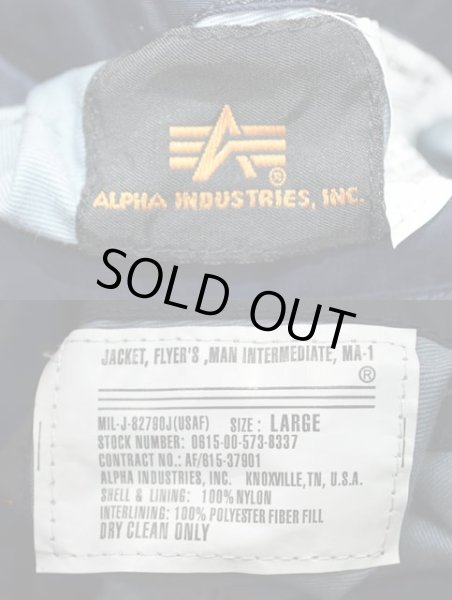 画像3: ALPHA MA-1 フライトジャケット “50th Aniversary / CD AVIATION SERVICES” (3)