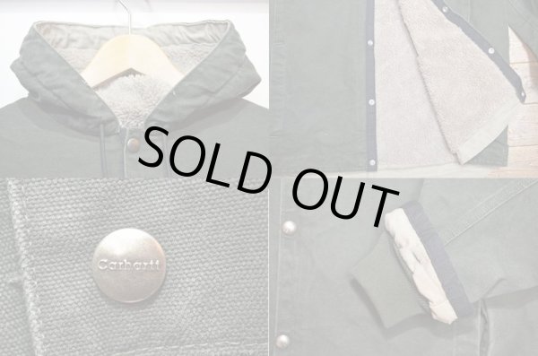 画像4: Carhartt フード付きダックジャケット “パイルフリースライナー付き” (4)