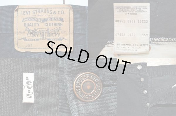 画像3: Levi's 551 コーデュロイパンツ “BLACK” (3)