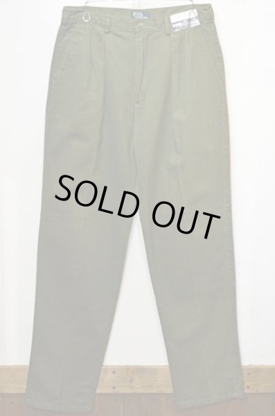 画像2: 90's Polo Ralph Lauren 2タック チノトラウザー “MADE IN USA / DEADSTOCK” (2)