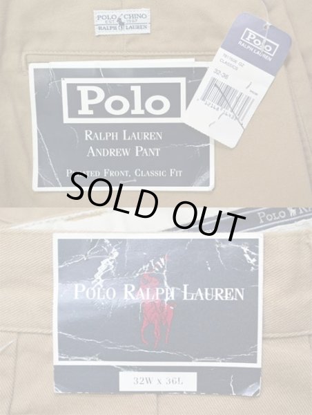 画像4: Polo Ralph Lauren 2タック チノトラウザー “KHAKI / DEADSTOCK” (4)