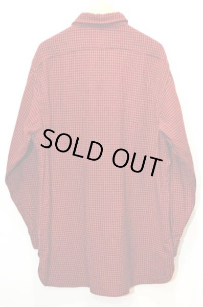 画像2: 50-60's L.L.Bean ウールシャツ "筆記体タグ" (2)