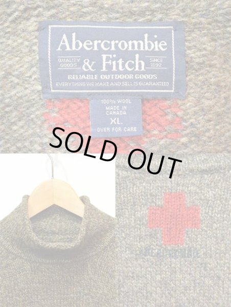 画像3: 90's Abercronbie&Fitch ロールネック ウールニット (3)