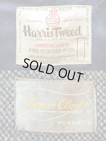 画像3: 60's PENNEY'S Town Clad ウールツイードコート “Harris Tweed” (3)