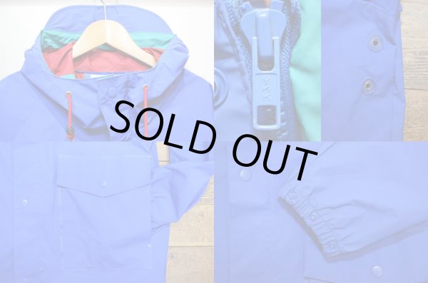 画像4: 90's Columbia PVC フーディージャケット “BLUE” (4)