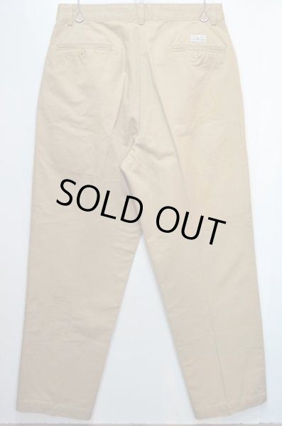 画像2: 90's Polo Ralph Lauren 2タック チノトラウザー “POLO CHINO / KHAKI” (2)