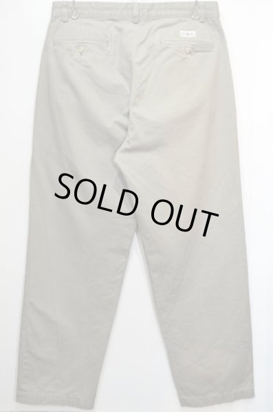 画像2: 90's Polo Ralph Lauren 2タック チノトラウザー “POLO CHINO / OLIVE GRAY” (2)