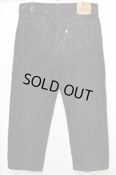 画像2: 90's Levi's 565 太畝コーデュロイパンツ “BLACK / MADE IN USA” (2)