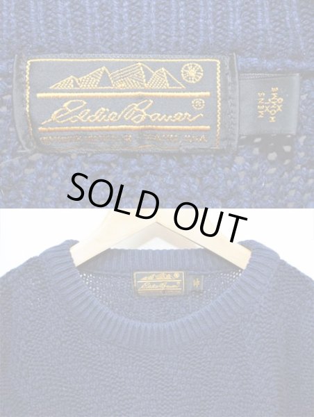 画像3: 90's Eddie Bauer 3トーン コットンニット (3)