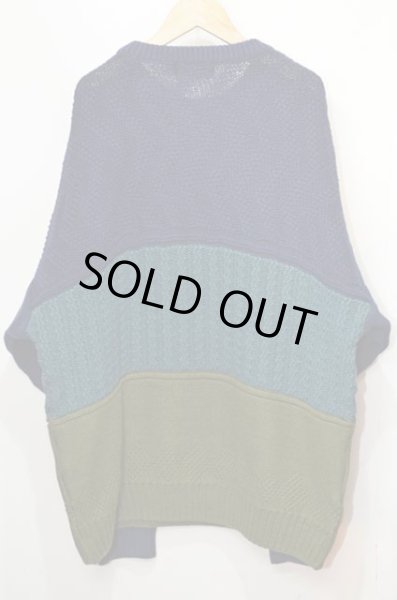 画像2: 90's Eddie Bauer 3トーン コットンニット (2)