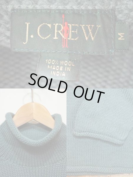 画像3: 90's J.CREW ロールネック ウールニット “MINT GREEN” (3)