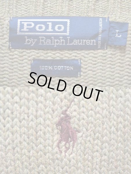 画像3: Polo Ralph Lauren コットンニット “LIGHT OLIVE” (3)