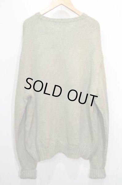 画像2: Polo Ralph Lauren コットンニット “LIGHT OLIVE” (2)