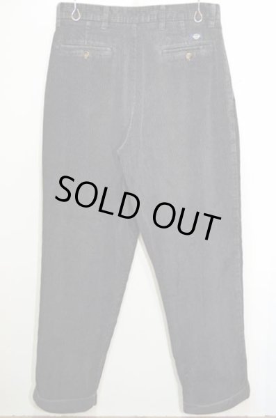 画像2: DOCKERS 2タック 太畝コーデュロイパンツ “BLACK” (2)