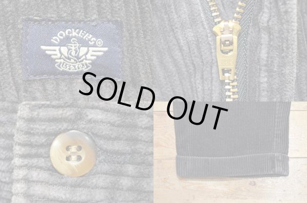 画像4: DOCKERS 2タック 太畝コーデュロイパンツ “BLACK” (4)