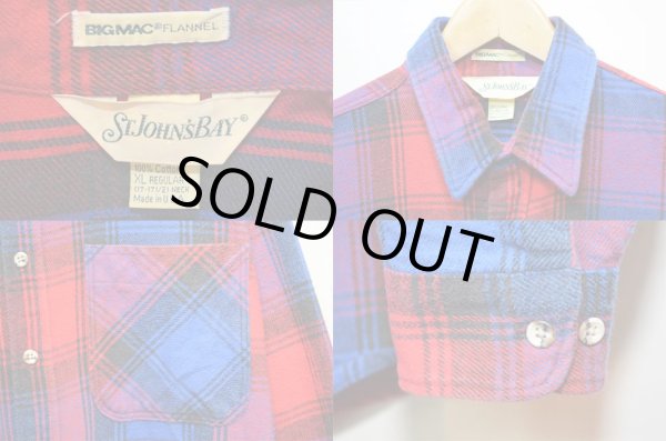 画像3: 90's ST John's Bay ヘビーネルシャツ “XL / MADE IN USA” (3)