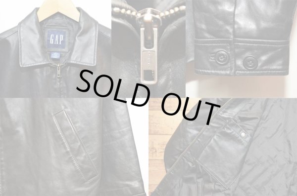 画像4: OLD GAP レザースポーツジャケット (4)