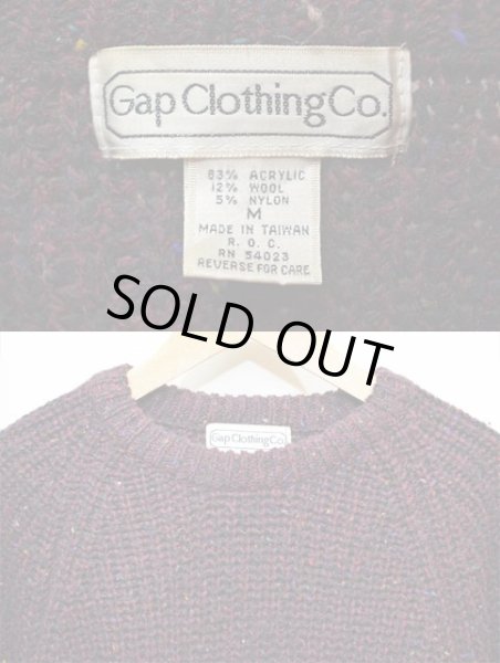 画像3: 90's OLD GAP カラーネップウールニット (3)