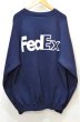 画像1: 90's FedEX 両面ロゴプリント スウェットシャツ "MADE IN USA" (1)