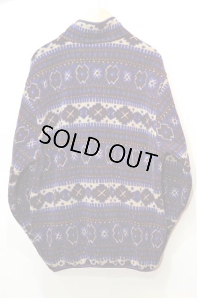 画像2: 90's L.L.Bean スナップT型 総柄フリースジャケット “MADE IN USA” (2)