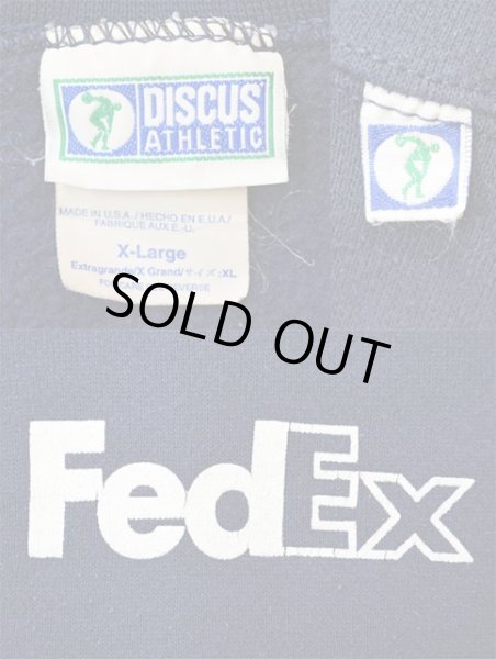 画像3: 90's FedEX 両面ロゴプリント スウェットシャツ "MADE IN USA" (3)