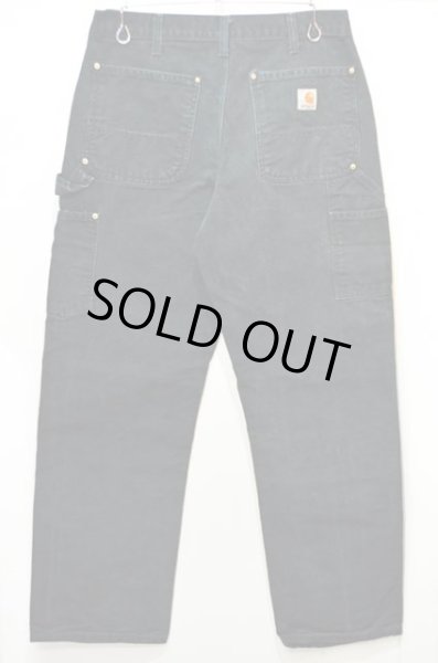 画像2: 90-00's Carhartt ダブルニー ダックペインターパンツ “BLACK” (2)