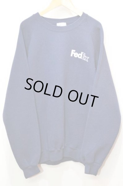 画像2: 90's FedEX 両面ロゴプリント スウェットシャツ "MADE IN USA" (2)