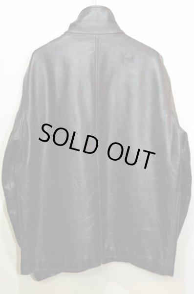 画像2: OLD GAP ハイネック レザージャケット “BLACK” (2)