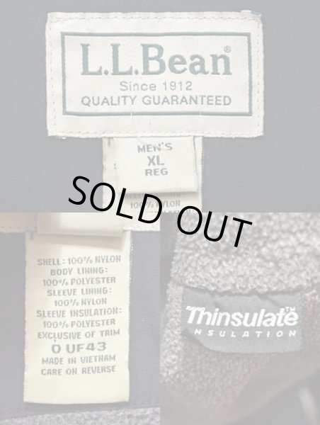 画像3: L.L.Bean シンサレート入り ウォームアップジャケット “BLACK” (3)