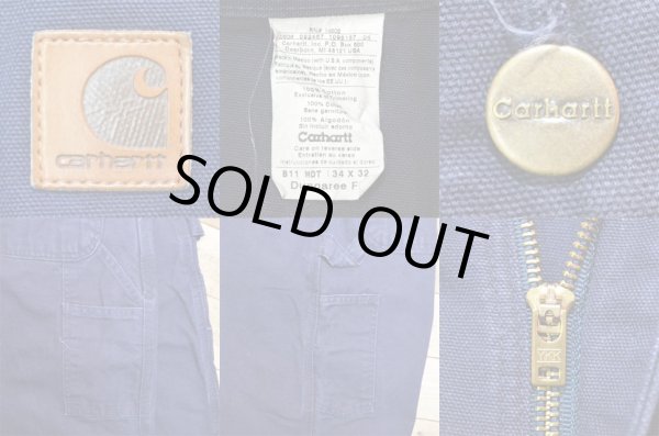 画像3: 90-00's Carhartt ダックペインターパンツ “NAVY” (3)