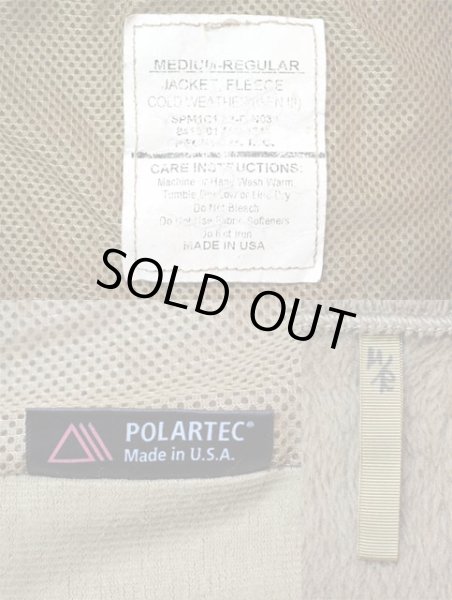 画像3: ECWCS GENIII POLARTEC フリースジャケット “MEDIUM / COYOTE BROWN” (3)