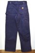 画像2: 90-00's Carhartt ダックペインターパンツ “NAVY” (2)