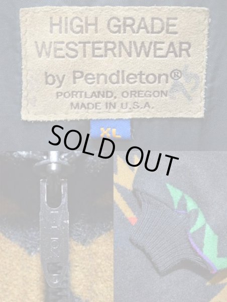 画像3: 70-80's Pendleton チーフジョセフ柄 ウールジャケット “BLACK” (3)