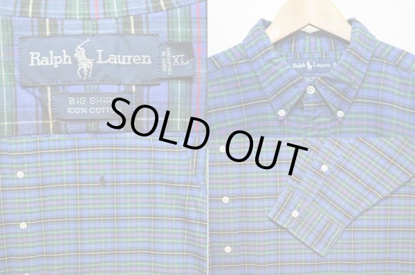 画像3: 90's Polo Ralph Lauren ボタンダウンシャツ “BIG SHIRT” (3)