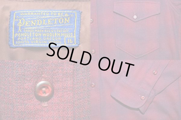 画像3: 50's Pendleton ウールシャツ “オンブレチェック / DEADSTOCK” (3)
