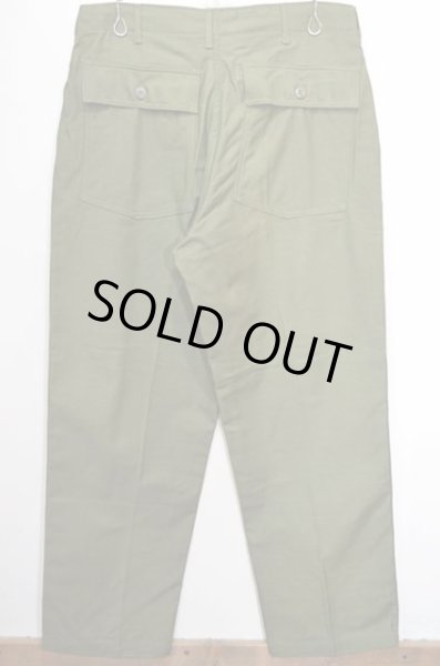 画像2: 60's US.ARMY コットンサテンベイカーパンツ “DEADSTOCK” (2)