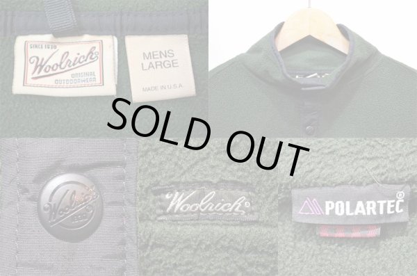 画像3: Woolrich Snap-T型 フリースジャケット “GREEN / MADE IN USA” (3)