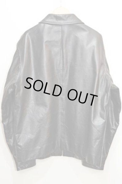 画像2: OLD GAP レザースポーツジャケット “BLACK” (2)