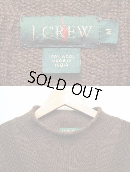画像3: 90's J.CREW ロールネック ウールニット “BROWN” (3)