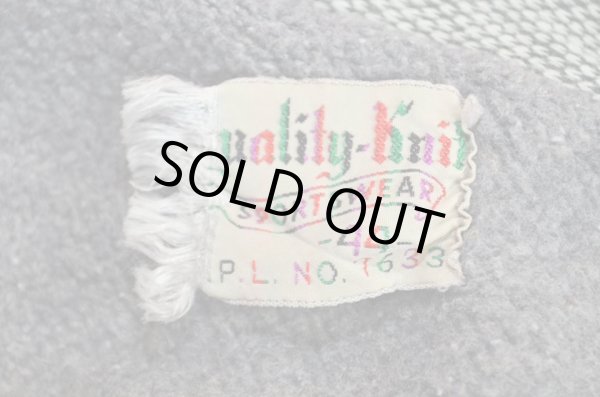 画像3: 50's ゴマ塩 襟付きスウェットカーディガン (3)