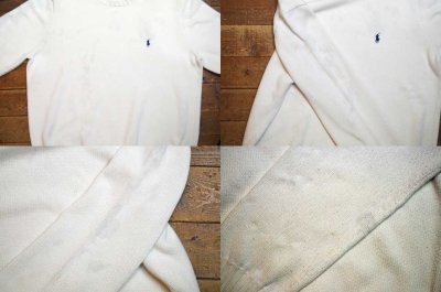 画像1: Polo Ralph Lauren コットンニット “WHITE”